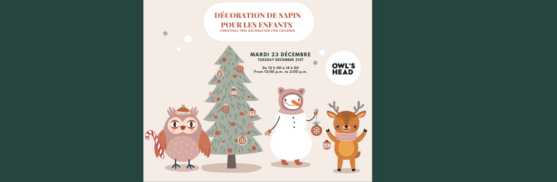 Décoration de sapin